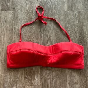 Athleta Smocked Bandeau Bikini Top